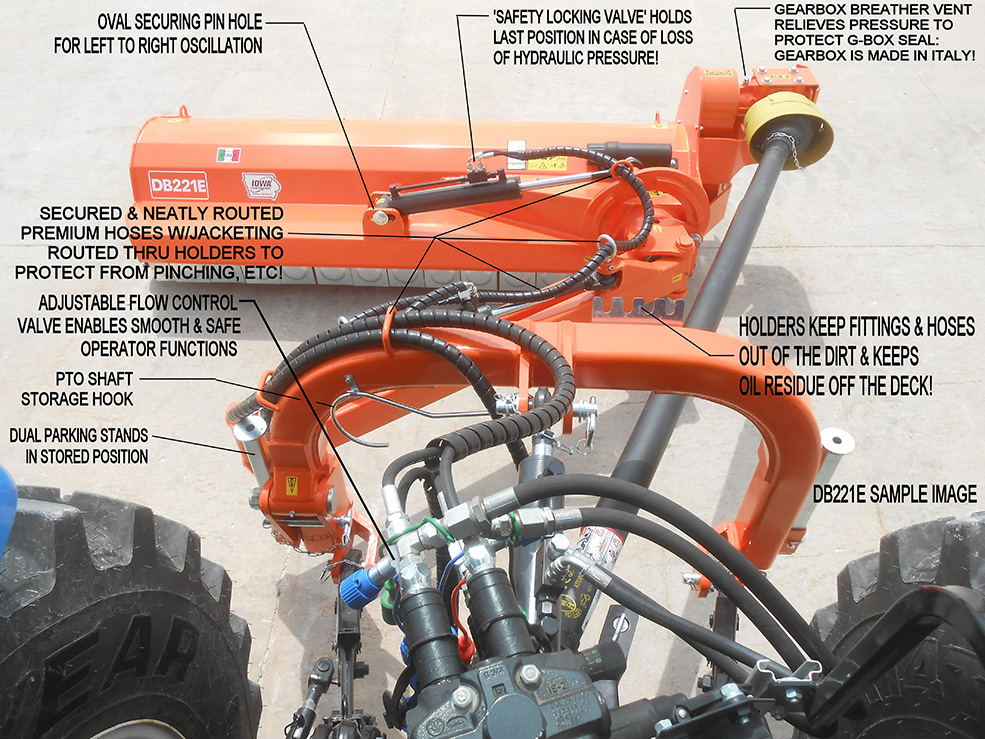 ACMA Tractor PTO Ditch Bank Flail Mower