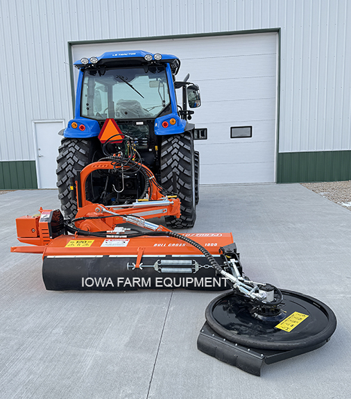 Flail Mower with Side Trim Head