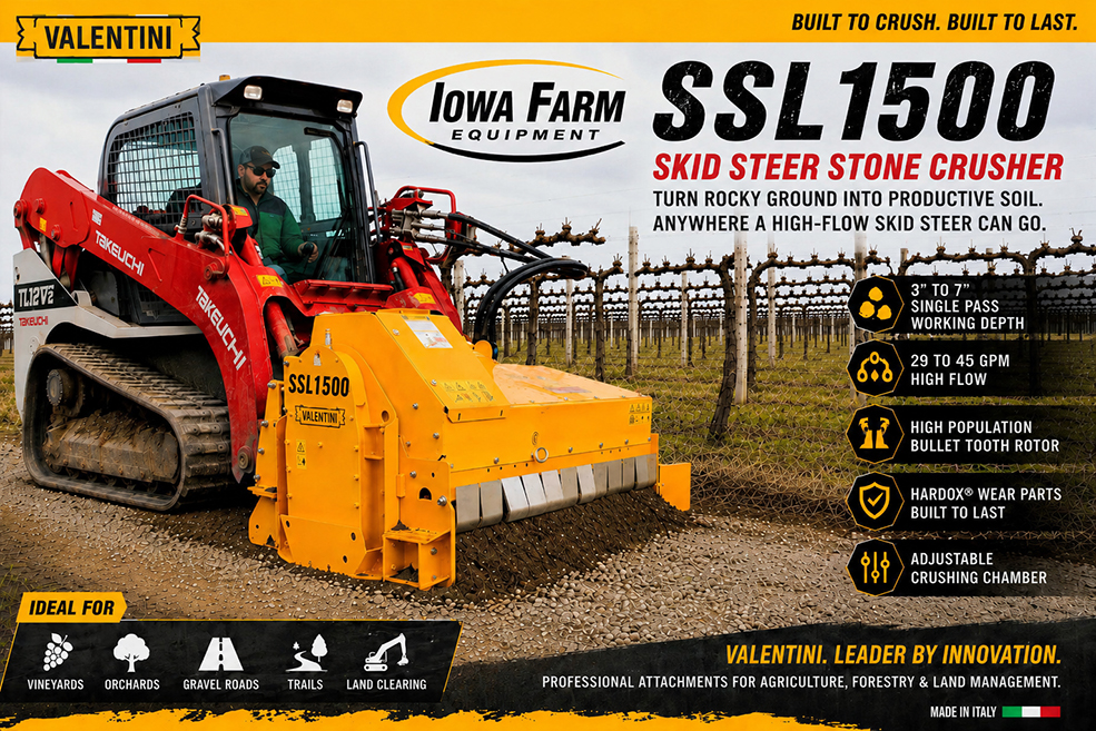 Valentini Skid Steer Stone Crushers